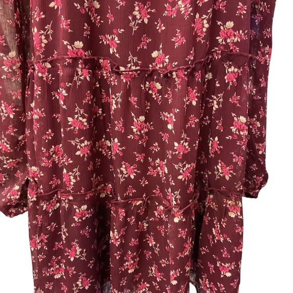 Altar'd State Marianna Floral Long Sleeve Mini Dress In Franklin Size Medium NWT - Picture 4 of 14